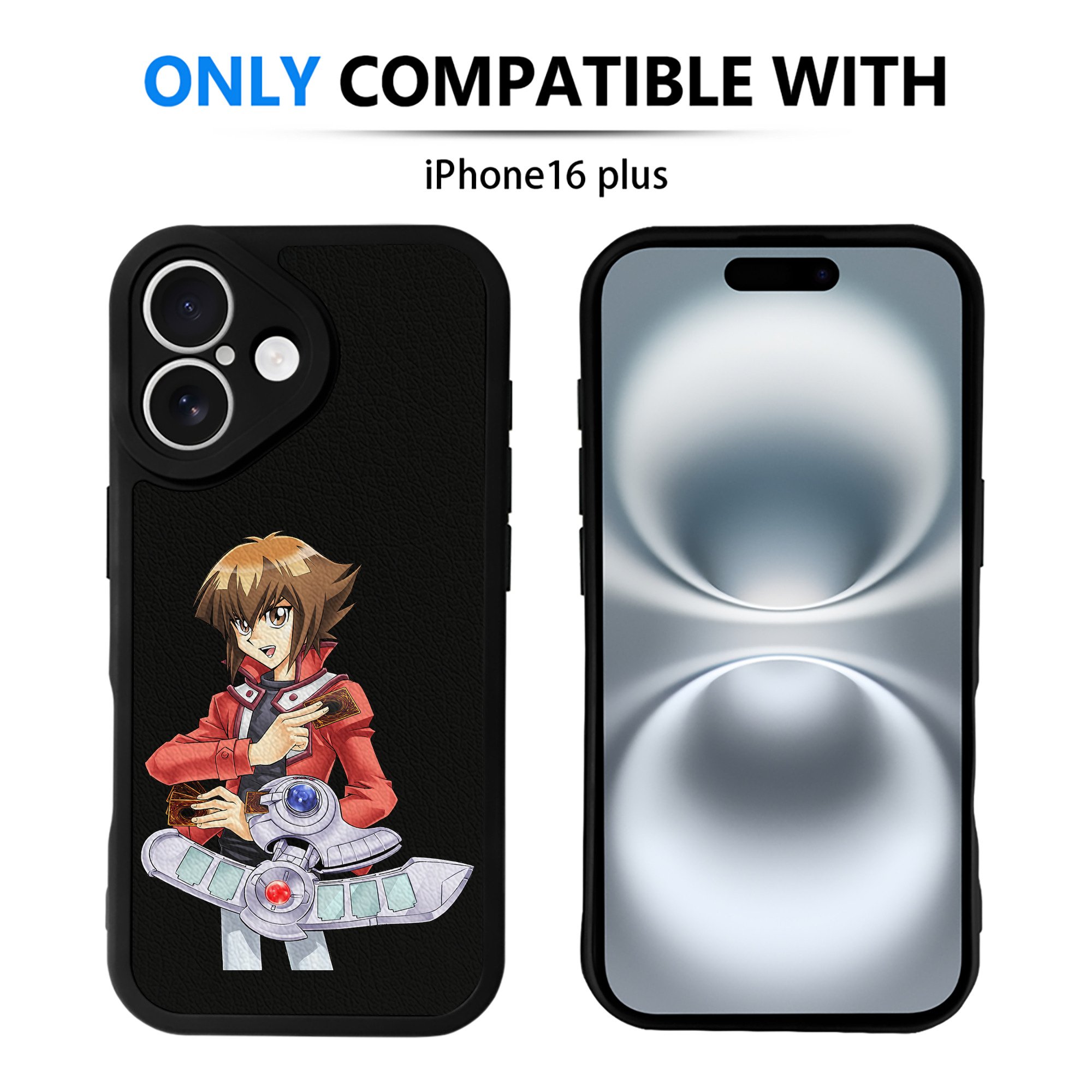 遊☆戯☆王 Yu-Gi-Oh! 【iPhone 16シリーズ対応】シリコンスマホケース（レザー調） 材質：シリコン